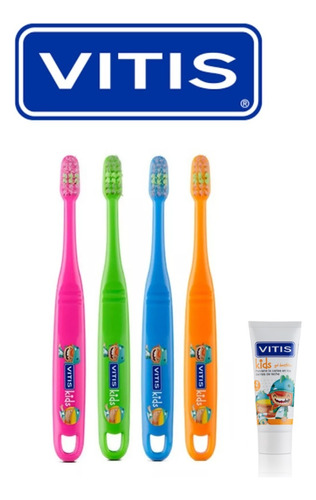 Cepillo Vitis Kids + Mini Pasta 8ml