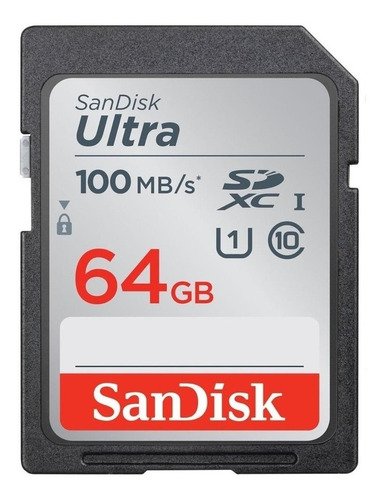 Cartao De Memoria Sandisk Sd 64 Gb Ultra Classe 10 Original