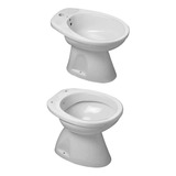 Juego De Baño Inodoro Corto Bidet Capea Italiana P