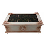 Caja De Té Vintage Shabby Chic Madera X 6 Divisiones