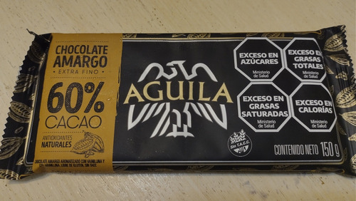 Chocolate Águila 60% Cacao, Ideal Para Repostería 