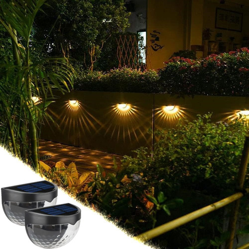 2 Piezas Lampara Exterior Led Lampara Luz Solar Para Jardín