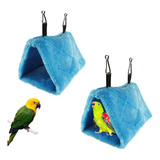 2pcs Hamaca De Felpa Para Pájaros Nido Colgante Para Loros