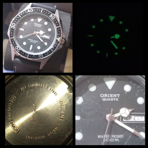 Reloj Orient Modelo Submariner Día/fecha Reloj Eterno!!!