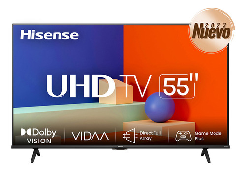 Televisión Hisense Led Smart Tv De 55 55a65kv Ultra Hd 4k