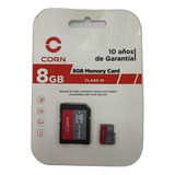 Memoria Micro Sd Corn 8gb  Clase 10  80mbs + Adaptador Sd