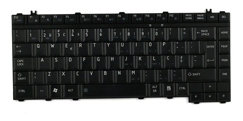 Teclado Para Notebook Toshiba Satellite A305-s6908 - Preto -