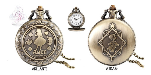 Collar Reloj Alice In Wonderland - Alicia En El Pais De Las