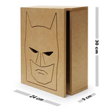 Caja De Madera Batman Con Tapa Para Regalo Sorpresa