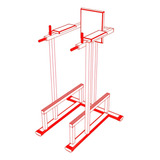 Plano Máquina Abdomen Vertical, Elementos De Gimnasio.