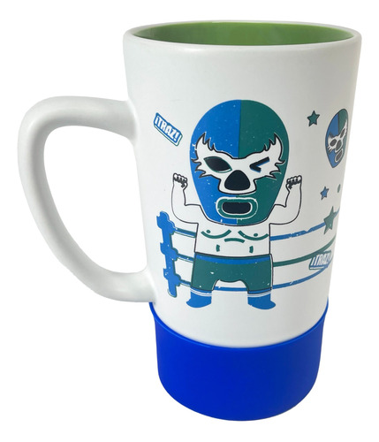 Tarro Taza Luchador Shishitas  By Mexico Vaso Tipo Cervecero