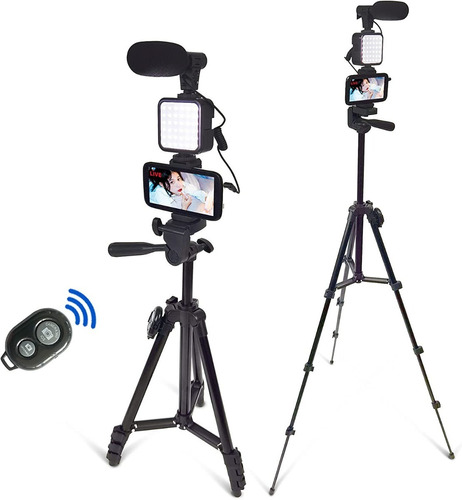 Kit De Video Smartphone Vlog Youtube Tripie Soporte Control