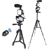 Kit De Video Smartphone Vlog Youtube Tripie Soporte Control