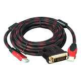 Adaptador Dvi-d A Hdmi 24+1 + Cable Hdmi 3 Metros Reforzado