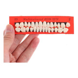 Dentes Boca Completa P/ Provisório Prótese Resina 28 Dentes