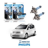 Lâmpadas Farol Nissan Livina Philips H4 Bluevision