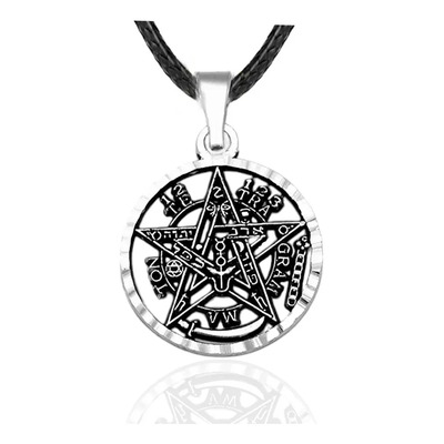 Dije Tetragramaton 19 Mm Curado En Plata 925 Pentagrama Color Plateado Bissier | Meses sin interés