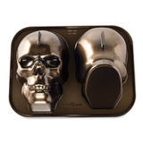 Molde Para Pan Pastel Gelatina Skull Nordicware De Aluminio