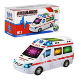 Brinquedo Infantil Carrinho De Ambulância Com Som E Luz