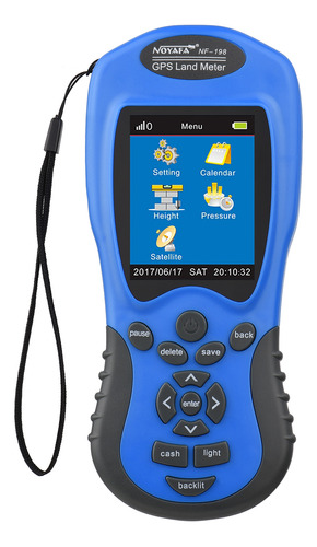 Medidor De Terra Portátil Digital Lcd Noyafa Nf-198 Gps Farm