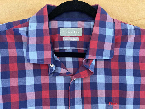 Camisa A Cuadros Christian Dior Talle Xl