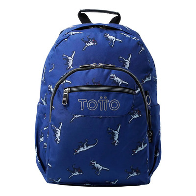 Totto Mochila Escolar Repelente A Líquidos Ergonómica Con Porta Laptop 14 20 Lt. Mochila Para Niño Ecole Acuarela. Azul Estampado | Meses sin interés