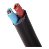 Cable Tipo Taller Bipolar 2 X 6 Mm Pvc Iram Negro Por Metro