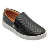 Tênis Slip On Casual Vizzano Confort Preto