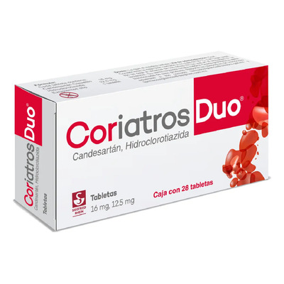 Coriatros Duo Tableta 16 Mg\u002F12,5 Mg, 28 Tabletas | Meses sin interés