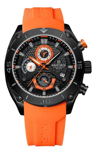 Reloj Hombre Naviforce Original Pulso Silicona Todo Funciona