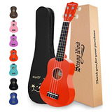 Ukulele Soprano De 21 Pulgadas De Madera De Basswood, U...