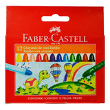 Crayones De Cera Jumbo 12 Colores Faber - Castell
