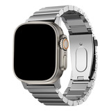 Correa De Acero Inoxidable Para Apple Watch Ultra Ancho 49 Mm Color Plata