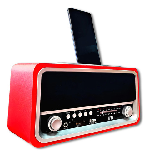 Radio Retro Vintage Irt Bluetooth /am /fm Recargable Retro06