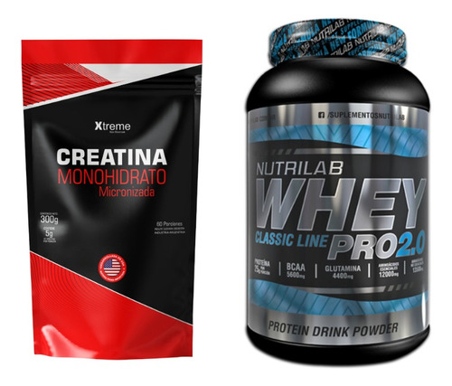 Creatina Xtreme + Proteina Nutrilab 