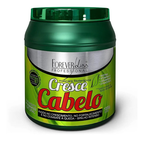 Cresce Cabelo Forever Liss 1kg- Mais Crescimento Menos Queda