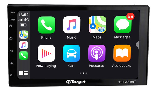 Radio Target 7- Android 10 Car Play Inalambrico Ttcpa9160bt