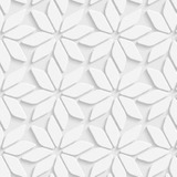 Papel De Parede Efeito Gesso 3d Geométrico Flor 3 15m
