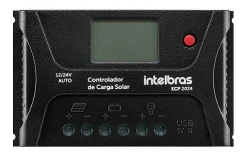 Controlador De Carga Solar 10a Pwm C/ Usb Ecp 1024 Intelbras