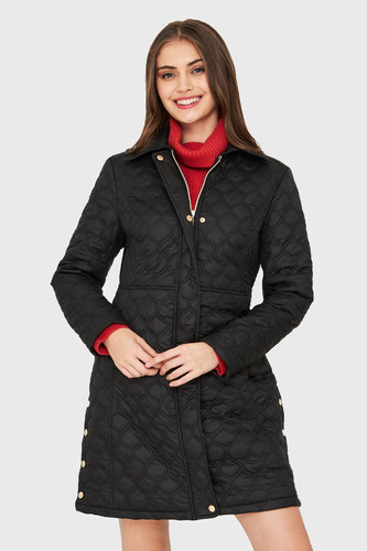 Parka Tipo Quilt Negro Nicopoly