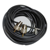 100 Metros Cable Coaxil Rg58/f  Con 2 Conectores Pl259