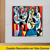 Cuadro Canvas Picasso Colores Abstracto Elegante 60x60 A7