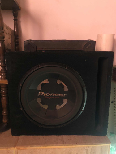 Subwoofer Pioneer 12 + Potencia Y Cables