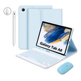 Funda Teclado Retroiluminada Para Galaxy Tab A8 10.5 X200