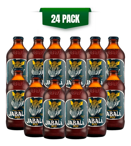 Cerveza Artesanal Jabalí Bock 24 Botellas De 330ml