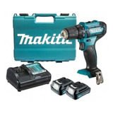 Furadeira Parafusadeira Sem Fio De 10mm Makita Df333dwye 12v + Acessório Com Maleta De Transporte 110v/220v