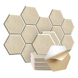 Lo Panel Acústico Hexagonal De 12 Piezas, 12 X 10 X 0.4 Ha