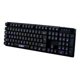 Teclado A-jazz Usb Con Cable Led Retroiluminada 3 Colores