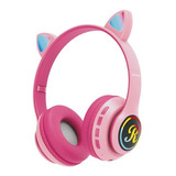 Auriculares Inalámbricos Infantiles Bluetooth Orejas Gatito 