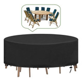 Protective Cover Round Garden Table Waterproof Uv 230×110 Cm